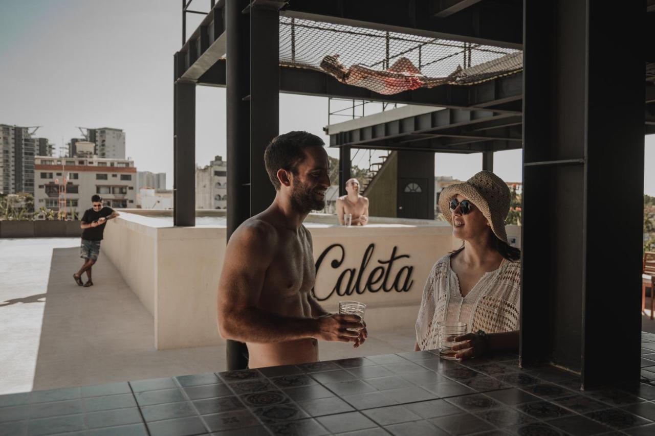 Caleta Hostel Rooftop & Pool كانكون المظهر الخارجي الصورة