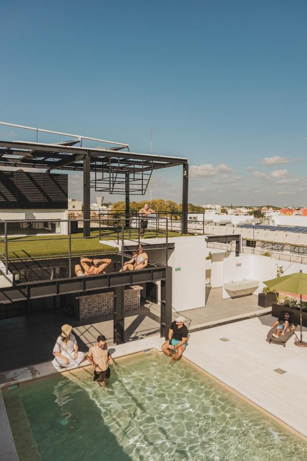 Caleta Hostel Rooftop & Pool كانكون المظهر الخارجي الصورة