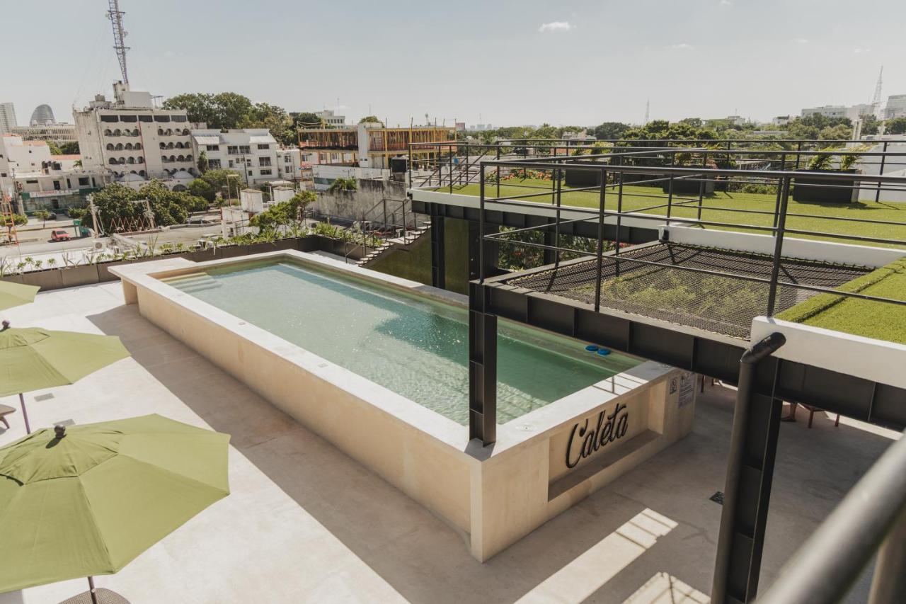 Caleta Hostel Rooftop & Pool كانكون المظهر الخارجي الصورة