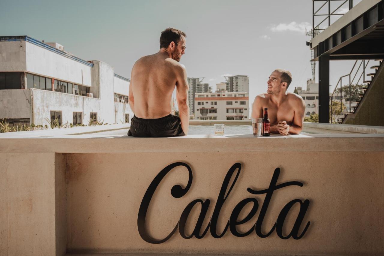 Caleta Hostel Rooftop & Pool كانكون المظهر الخارجي الصورة